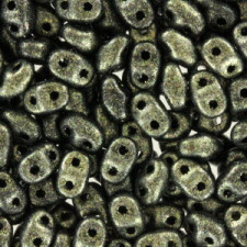 Matubo MiniDuo Perlen 4x2.5mm Polychrome - gold rush